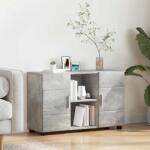 vidaXL Служебен шкаф FLORIN 88, 5 x 30, 5 x 55, 5 см Циментено сиво (880294)