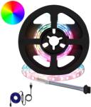 vidaXL LED szalag 4 pcs Fekete és Átlátszó 35 x 0, 8 x 0, 3 cm (3429092)