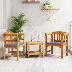 vidaXL pad Természetes Olaj Bevonat 68, 5 x 46 x 82, 5 cm Tömör Akácfa (42024778)