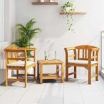 vidaXL pad Természetes Olaj Bevonat 68, 5 x 46 x 82, 5 cm Tömör Akácfa (42024777)