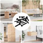 vidaXL Önmenetes Szög 12 pcs Fekete 4 x 25 mm Acél (864509)