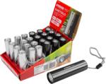 Strend Pro Zseblámpa Strend Pro Flashlight NX1051, 50 lm, USB töltés, fekete/ezüst, 77x19 mm, csomag 24 db