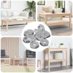 vidaXL Hatszögletű Anyák 3600 pcs Ezüst Vas (864471)