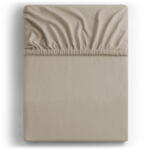 Restilo Világosbarna gumis jersey lepedő 240x220 cm Amber - Restilo