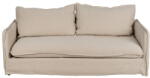 Ixia Krémszínű len kanapé 200 cm - Ixia