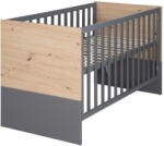 Roba Szürke-natúr színű babaágy 60x120 cm Anna - Roba