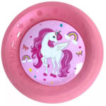 Sonar Unikornis Rainbow Colors micro prémium műanyag lapostányér 21 cm