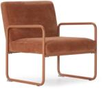 MOME Terrakotta színű zsenília fotel Vince - MOME