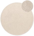 Hanse Home Világos natúr színű kézi szövésű gyapjú kerek szőnyeg ø 200 cm Eleni Natural White - Hanse Home