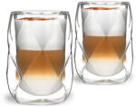 Vialli Design Geo 2 db-os duplafalú lattés pohár készlet, 350 ml - Vialli Design