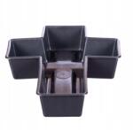 Dalia-RP Tároló állvány kompozíció kereszt fekete csokor nád (Oslonka doniczka)