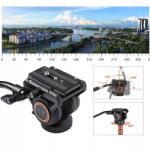  Cayer H6 Folyékony fej 60 mm-es állványhoz, DSLR/kamera, Teherbírás 6 kg (5902806382838)