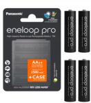 Panasonic Eredeti Eneloop Pro Aa 2500 mAh akkumulátor 4x Case 100% Japán (214423)