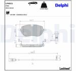 DELPHI set placute frana, frana disc DELPHI LP4021 (LP4021)