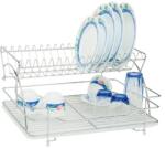  Króm edényszárító+tálca Deluxe (11175)