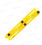 HANDY négyoldalú vonalzó, szögmásoló, 31x18cm, 74g, sárga 11004 (11004)