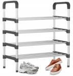  Cipőspolc Állvány Könyvespolc Szekrény 4 Szint Erős Cipőrendező Otthonra (Regał Szafka Na Buty Auron)