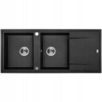 Laveo Megalo 2 kamrás mosogató csaptelep csepegtetővel (SBE 721T)