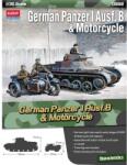 Academy Model Kit militar 13556 - Panzer I Ausf. B german și motocicletă (1: 35) (36-13556)