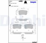 DELPHI set placute frana, frana disc DELPHI LP4013 (LP4013)
