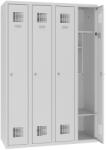  Sms 340 hosszúajtós iskolai öltözőszekrény (4 ajtó, teli lábazaton)