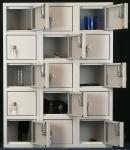  SBS_X3_0001 értékmegőrző, mobiltelefon tároló szekrény (15 rekeszes, falra szerelhető)