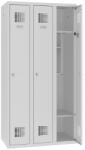  Sms 330 hosszúajtós iskolai öltözőszekrény (3 ajtó, teli lábazaton)