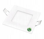 Berge 3 W-os süllyesztett natúr fehér négyzet alakú LED-es mennyezetlámpa (LEDMASTER-6608)