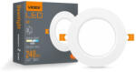 Videx 4 W-os süllyesztett natúr fehér kör alakú LED-es mennyezetlámpa (6166)