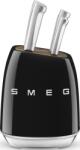 Smeg Блок с 6 ножа 50's Style черен (KBSF02BL.)