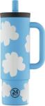 24Bottles Термо чаша Straw Daydreaming, 800 ml, синя (002241)