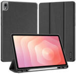 Dux Ducis DOMO Series Luxury Smart Wake Sleep PU+TPU Trifold állványos fliptok, védőtok Samsung X730, X736 Galaxy Tab S11, fekete