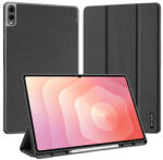 Dux Ducis DOMO Series Luxury Smart Wake Sleep PU+TPU Trifold állványos fliptok, védőtok Samsung X930, X936 Galaxy Tab S11 Ultra, fekete