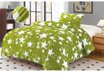  STAR zöld mikroplüss ágyneműhuzat Ágyneműhuzat mérete: 70 x 90 cm | 140 x 200 cm