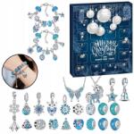  Lány Karácsonyi Kalendárium Karkötő Ékszer Charmokkal 24 Napos Karácsonyi ajándék (Bomevarica317383)