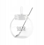 Homla Cukortartó Liven üveg felirattal és kanállal 9x8 cm Homla (237272)