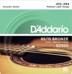 D'addario Akusztikus gitár húrok akusztika 85/15 Bronze Daddario EZ920 12-54 (EZ920)