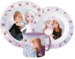 Disney Jégvarázs Autumn Leaves étkészlet, micro műanyag szett 265 ml-es bögrével