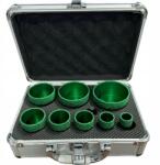 MMD Gyémánt lyukasztó készlet MMD Ø20-68 mm barna adapter koffer (MMD Zestaw Otwornic diamentowa 20-68 mm)