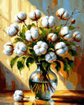 iPicasso Set pictura pe numere, cu sasiu, Vis de bumbac, 40x50 cm (PC40501497)