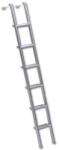  Scara fixa pentru pat alcov cu carlig de fixare inclus, inaltime 170 cm, 6 trepte