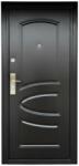 NOVO DOORS Usa metalica de exterior cu izolatie si vizor Novo Doors ND7005 , 2 yale, tabla 0, 7 mm, balamale si clanta incluse, toc de 7 centimetri, pentru casa si apartament, Maron lovitura de ciocan (ND7005)