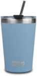 NAVA Pahar Termos Oțel inoxidabil 450ml Albastru cu Pai 10-262-111 (10-262-111)