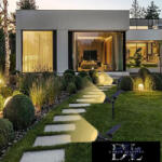 ELDLUX Solarlámpa fűbe szúrható 3.7V-2000mAH 5.5V-3W 200lm 3000k IP65 fekete (SO-GD-C)