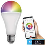 Eldlux EMOS LED izzó GoSmart A65 / E27 / 14 W (94 W) / 1 400 lm / RGB / dimmelhető / Zigbee (ZQZ516R)