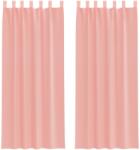 vidaXL 2 db rózsaszín fátyolfüggönyök hurokkal 140x260 cm 0.25 kg 4102290 (4102290)