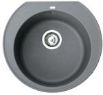 Metalac Omega Metalac Xgranit Gránit Mosogatótálca - Extra mély, Egymedencés, Kerek, Grafit (372997)