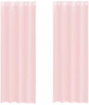 vidaXL 2 db világos rózsaszínű fátyolfüggönyök rojtokkal 140x300 cm 4102088 (4102088)