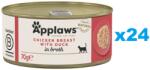 Applaws Cat Csirkemell kacsával húslevesben 24x70g