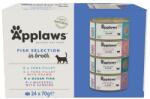 Applaws Cat Adult Fish Selection Multipak in Broth 24x70 g halas ízek keveréke levesben